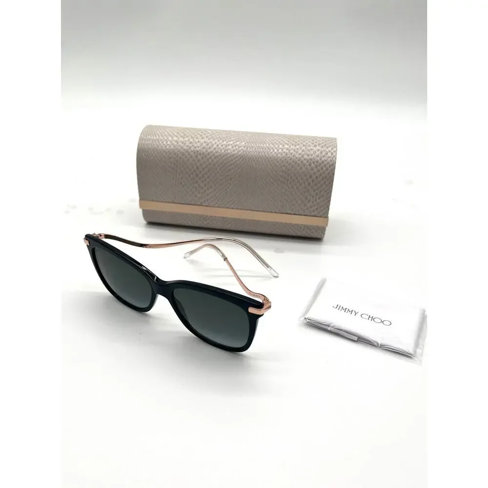JIMMY CHOO NWOT Sunglasses with Hard Case and Cleaning Cloth